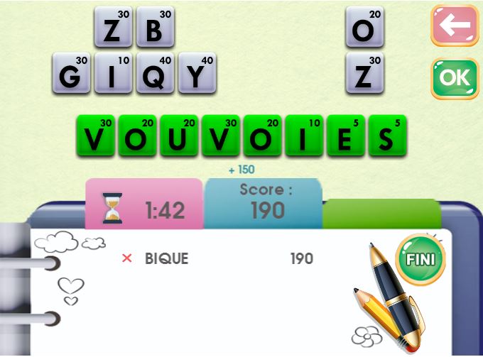 Jeu de type scrabble gratuit en ligne