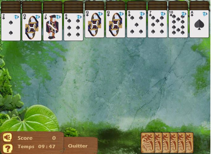 Capture jeu de solitaire en ligne